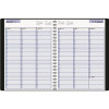 AT-A-GLANCE WEEKLY APPOINTMENT BOOK, 15-MINUTE RULING, 8 X 11, BLACK