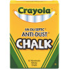 Crayola 12-Count Nontoxic Anti-Dust Chalk in White (12 Sticks/Box)