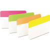 3M HANGING FILE TABS, 2 IN. X 1-1/2 IN., SOLID, FLAT, ASSORTED BRIGHT, 24 PER PACK