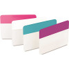 3M DURABLE FILE TABS, 2 IN. X 1-1/2 IN., AQUA, PINK, VIOLET, WHITE, 24 PER PACK