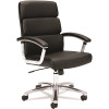 HON COMPANY VL103 EXECUTIVE MID-BACK CHAIR, BLACK LEATHER