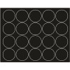 Bi-Silque Visual Communication Products Inc INTERCHANGEABLE MAGNETIC CHARACTERS, CIRCLES, BLACK, 3/4 IN. DIA., 20 PER PACK