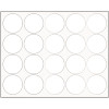 Bi-Silque Visual Communication Products Inc INTERCHANGEABLE MAGNETIC CHARACTERS, CIRCLES, WHITE, 3/4 IN. DIA., 20 PER PACK