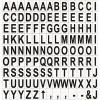 Bi-Silque Visual Communication Products Inc INTERCHANGEABLE MAGNETIC CHARACTERS, LETTERS, BLACK, 3/4 IN. H