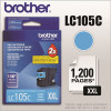 Brother Intl. Corp. LC105C, LC-105C, INNOBELLA SUPER HIGH-YIELD INK, 1200 PAGE-YIELD, CYAN
