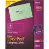 Avery Dennison AVERY EASY PEEL MAILING LABELS FOR LASER PRINTERS, 2 IN.X 4 IN., CLEAR, 100 PER PACK