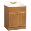 RSI HOME PRODUCTS 24 in. x 31 in. x 18 in. Richmond Bathroom Vanity Cabinet with Top with 2-Door in Oak