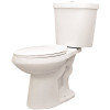 Premier Select 2-Piece 1.1/1.6 GPF Dual Flush High Efficiency Elongated Toilet in White, Seat Included