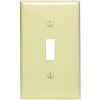 Leviton 1-Gang Midway Size Toggle Wall Plate, Ivory