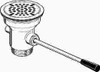 Premier COMMERCIAL STRAINER LEVER WASTE 1-1/2 IN. DRAIN OUTLET