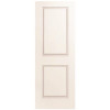 Masonite 32 in. x 80 in. Smooth 2-Panel Square Primed White Hollow Core Composite Interior Door Slab