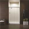 KOHLER Fluence 47-5/8 in. x 70-5/16 in. Semi-Frameless Sliding Shower Door in Bright Polished Silver with Handle
