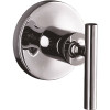 KOHLER Purist 1-Handle Volume Control Valve Trim Kit with Lever Handle in Polished Chrome (Valve Not Included)