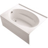 KOHLER Windward 60 in. x 42 in. Acrylic Alcove Bathtub with Integral Apron and Left-Hand Drain in White