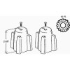 ProPlus Tub and Shower Handles for Central Brass ProPlus Tub and Shower Handles for Central Brass