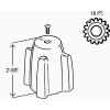 ProPlus 2-3/8 in. Diverter Handle for Central Brass, Chrome