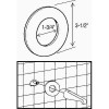 Proplus 1/8 in. Bathtub Diverter Remodel Cover Plate Proplus 1/8 in. Bathtub Diverter Remodel Cover Plate