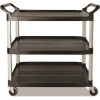 Rubbermaid Commercial Products 200 lbs. Holding Capacity Utility Cart with Swivel Casters in Black Rubbermaid Commercial Products 200 lbs. Holding Capacity Utility Cart with Swivel Casters in Black