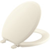 KOHLER Ridgewood Round Closed Front Toilet Seat in Biscuit