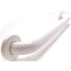 WingIts Premium 12 in. x 1.5 in. Polyester Painted Stainless Steel Grab Bar in White (15 in. Overall Length)