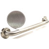 WingIts Premium Series 16 in. x 1.25 in. Diamond Knurled Grab Bar in Satin Stainless Steel (19 in. Overall Length)