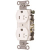 HUBBELL WIRING 20 Amp Hubbell Commercial Grade Tamper Resistant Duplex Receptacle, White