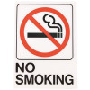 HY-KO 5 in. x 7 in. Plastic No Smoking Sign with Symbol