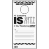 HY-KO 7 in. x 3-1/2 in. Paper Reversible Maintenance Door Hang Tag (50-Pack)