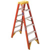 Werner 6 ft. Fiberglass Twin Step Ladder with 300 lbs. Load Capacity Type IA Duty Rating