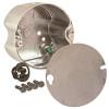 RACO 4 in. Round Ceiling Rated Box 2-1/8 in. Deep with Five 1/2 in. KO's