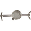 RACO RETRO-BRACE with 4 in. Round Ceiling Rated Pan, 1-1/2 in. Deep with 1/2 in. KO's