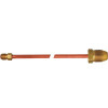 MEC Pigtail POL x 1/4 in. Inverted Flare x 12 in. L, 7/8 in. HEX