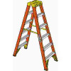 WERNER 4 ft. Fiberglass Twin Step Ladder with 300 lbs. Load Capacity Type IA Duty Rating