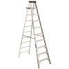 Werner 10 ft. Aluminum Step Ladder with 300 lbs. Load Capacity Type IA Duty Rating