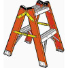 Werner 2 ft. Fiberglass Twin Step Ladder with 300 lbs. Load Capacity Type IA Duty Rating