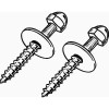 ProPlus 1/4 in. x 2-1/2 in. Toilet Screws Brass Plated
