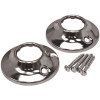 ProPlus 2.4 in. Steel Shower Rod Flange in Chrome (2-Pack)