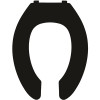 CENTOCO Plastic Elongated Open Front Toilet Seat in Black CENTOCO Plastic Elongated Open Front Toilet Seat in Black