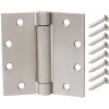 Everbilt 4-1/2 in. Square Satin Chrome Adjustable Spring Door Hinge