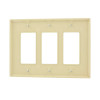 Leviton Decora 3-Gang Midway Nylon Decorator/Rocker Wall Plate - Ivory Leviton Decora 3-Gang Midway Nylon Decorator/Rocker Wall Plate - Ivory