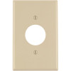 Leviton 1-Gang Midway Single Hole Wall Plate, Ivory