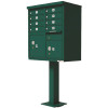 Florence Vital 1570 8-Mailboxes 2-Parcel Locker 1-Outgoing Mail Compartment Forest Green CBU