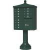 Florence Vital 1570 12-Mailboxes 1-Parcel Locker 1-Outgoing Pedestal Mount Cluster Box Unit