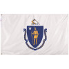 Valley Forge Flag 3 ft. x 5 ft. Nylon Massachusetts State Flag