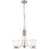 Design House Torino 3-Light Satin Nickel Chandelier