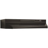 Broan-NuTone 43000 Series 30 in. 260 Max Blower CFM Covertible Under-Cabinet Range Hood with Light in Black