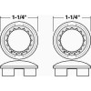 MOEN Chateau Hot and Cold Buttons