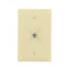 Leviton 1-Gang Midway CATV Wall Plate, Ivory