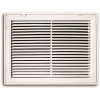 TruAire 14 in. x 30 in. Fixed Bar Return Air Filter Grille, White TruAire 14 in. x 30 in. Fixed Bar Return Air Filter Grille, White