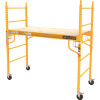 MetalTech Jobsite 6 ft. W x 6.25 ft. H x 2.5 ft. D Metal Baker Style Rolling Scaffold Platform, 1000 lbs. Load Capacity